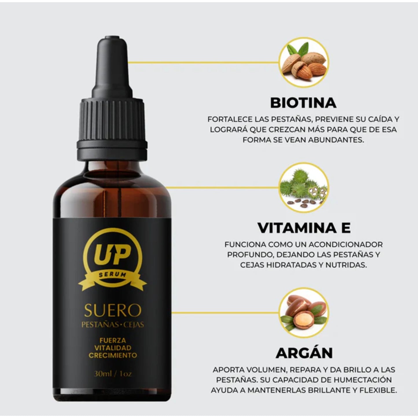 SERUM UP PRO® Alargamiento de pestañas y cejas